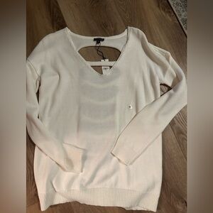 NWT express sweater open back
